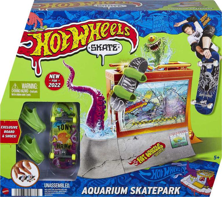 Hot Wheels Skate Coffret de jeu Planchodrome Aquarium