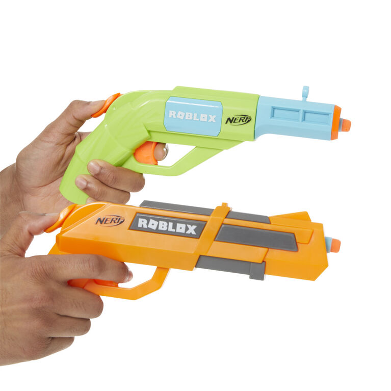 Nerf Roblox Jailbreak: Armory, Includes 2 Hammer-Action Blasters, 10 Nerf Elite Darts