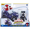 Marvel Spidey and His Amazing Friends Black Panther Action Figure And Panther Patroller Vehicle