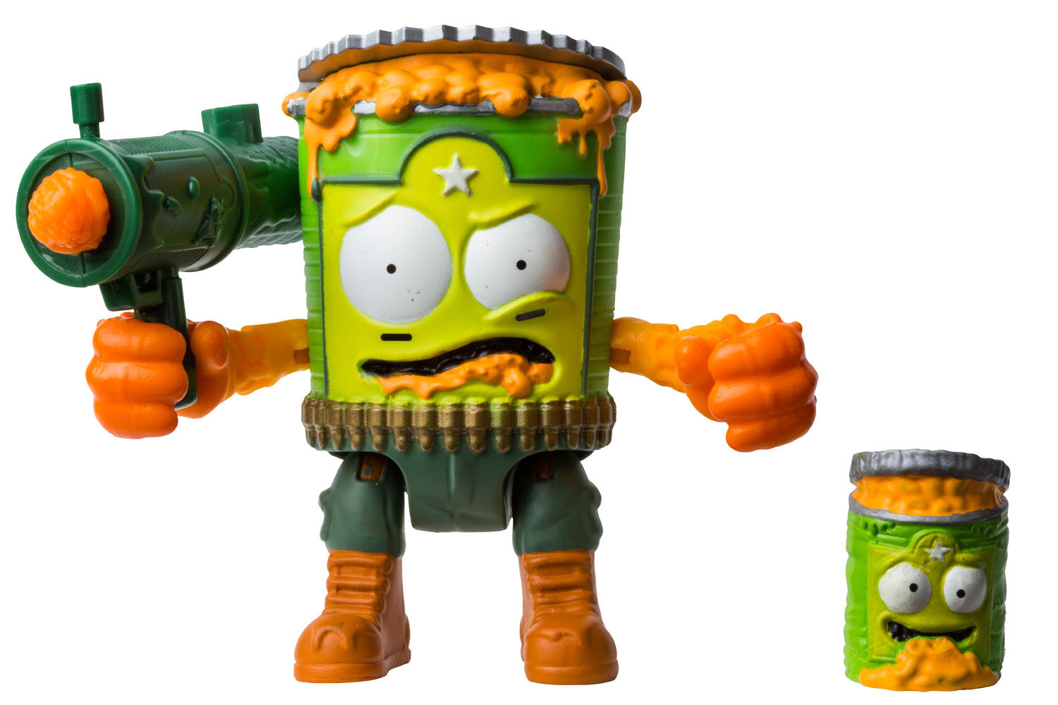 The Grossery Gang Time Wars Wave 2 Action Figure Bad Beans Shooter