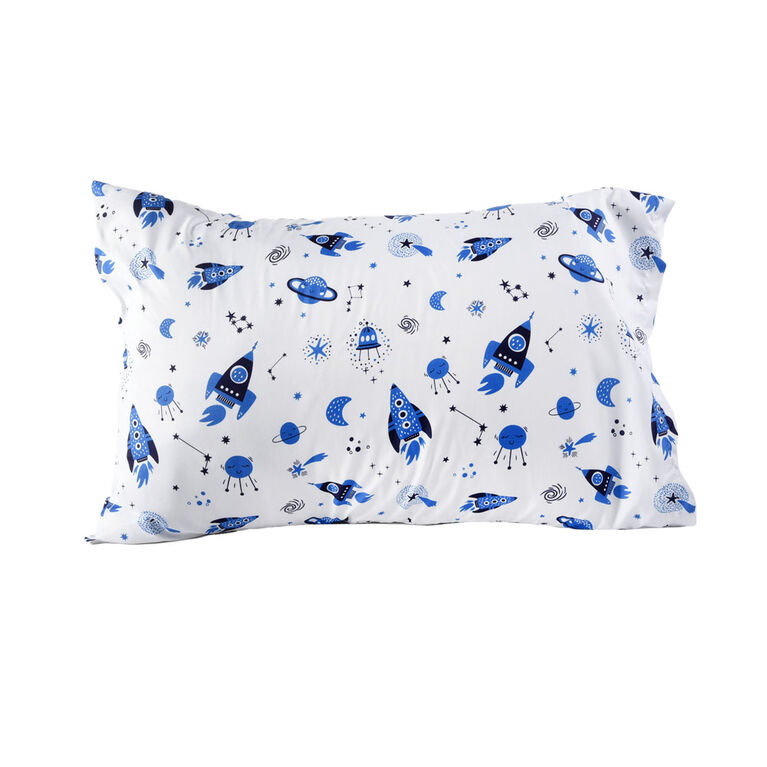 2-Piece Toddler Bedding Set including Comforter and Pillowcase, Space