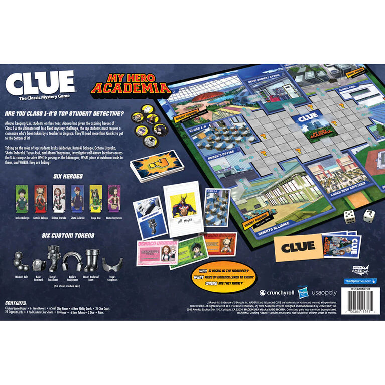 USAopoly CLUE: My Hero Academia - English Edition