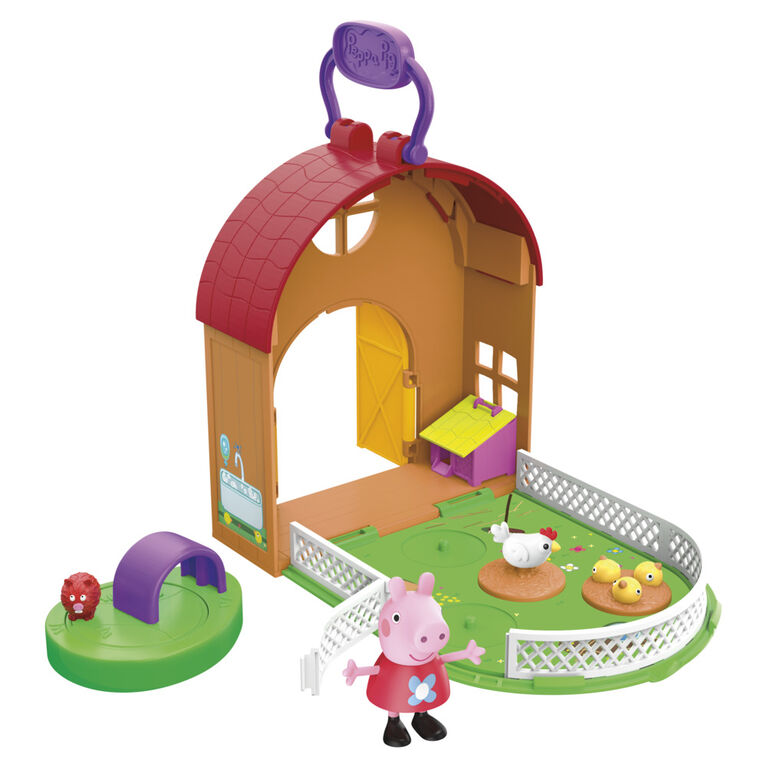 Peppa Pig Peppa's Adventures Peppa à la mini ferme, jouet préscolaire