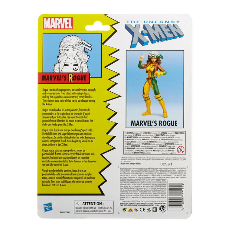 Marvel Legends Series, figurine X-Men de collection rétro Marvel's Rogue - Notre exclusivité