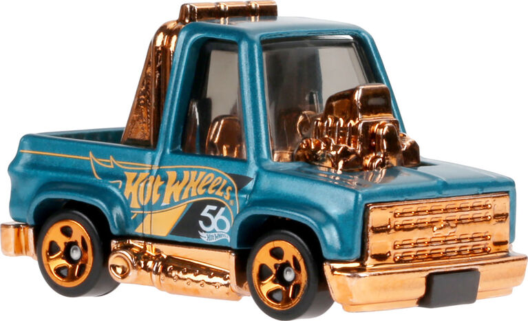 Hot Wheels 1:64 Scale Die-Cast Toon'd '83 Chevy Silverado Turquoise- & Copper-Colored Deco