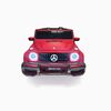 KIDSVIP Officially Licensed Mercedes G Series 24V 4x4 Kids Ride-On 2-Seater Car w/ Rubber Wheels, Music, RC - Matte Red