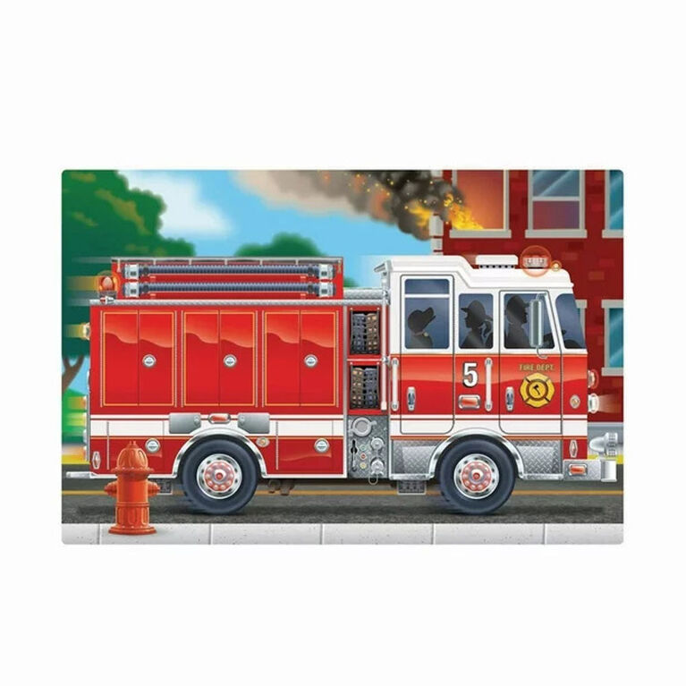Melissa and Doug Floor Puzzle Assortment-Fire Truck