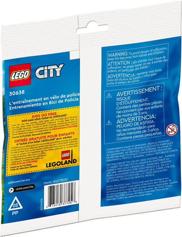 LEGO City L'entraînement en vélo de police 30638