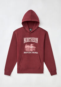 Northern Reflections Adult Heritage Loon Sweatshirt Red