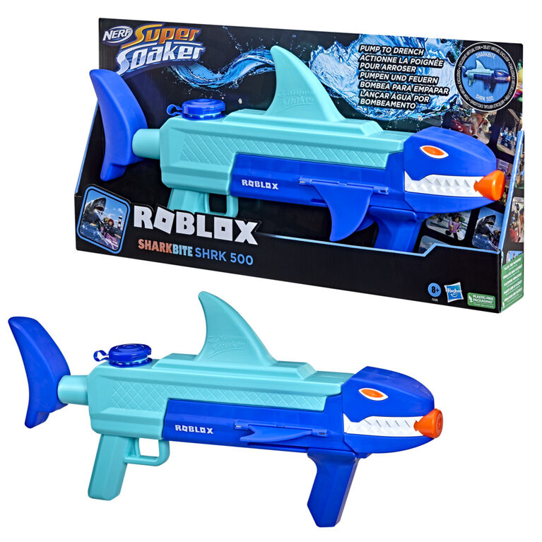 Nerf Super Soaker Roblox SharkBite: SHRK 500 Water Blaster - R Exclusive