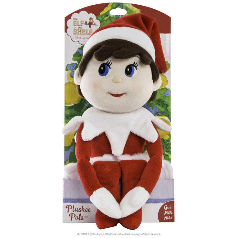 Plushee Pals Elf on the Shelf - Fille, teint clair - Édition anglaise
