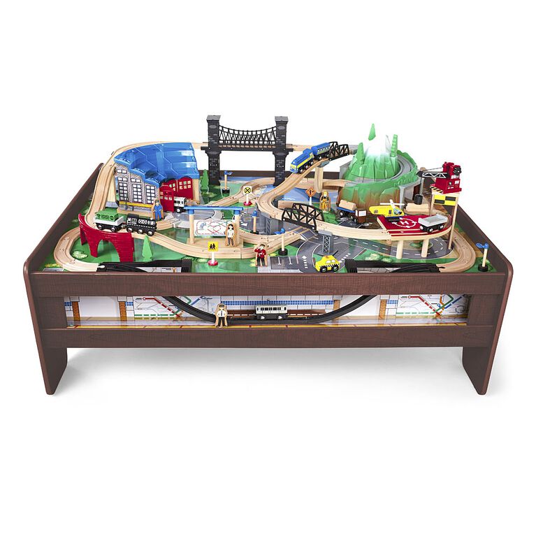 Imaginarium Metro Line 100 Piece Train Table Espresso Babies R Us Canada