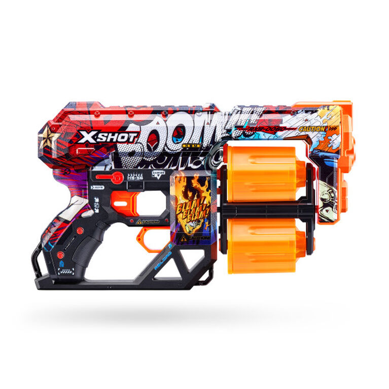 X-Shot Skins Dread Dart Blaster - Boom (12 fléchettes) par ZURU