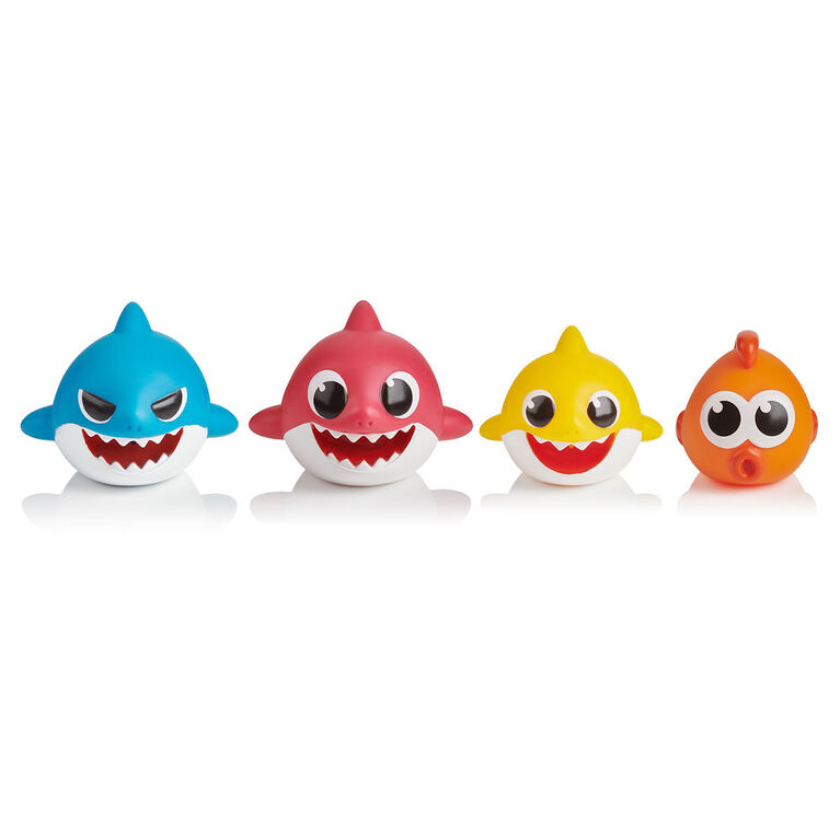 WowWee Pinkfong - Baby Shark Bath Squirt Toy -  4-pack - English Edition