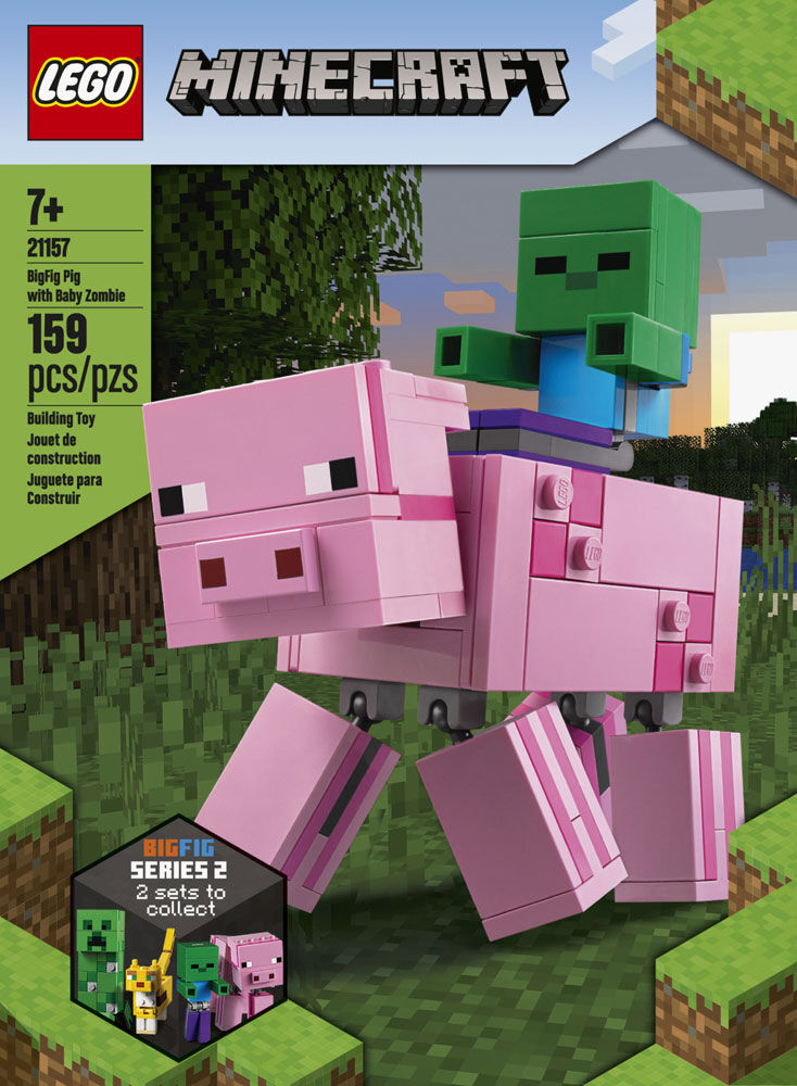 lego minecraft pig