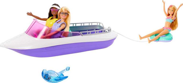 Barbie Mermaid Power  Dolls and Boat Playset