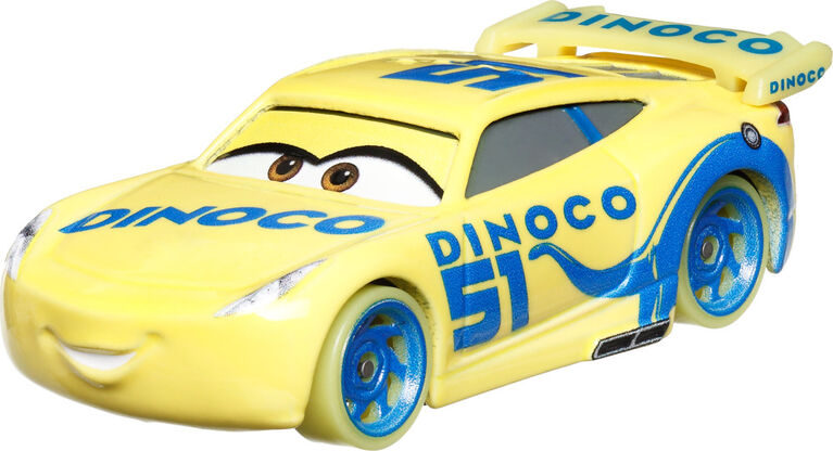 Disney and Pixar Cars Glow Racers Vehicles, Glow-in-the-Dark 1:55 Scale Die-cast Toy Cars