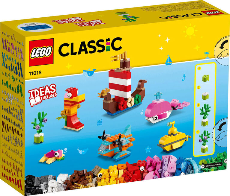 LEGO Classic L'amusement créatif marin 11018 - Ensemble de construction (333 pièces)