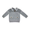 Rock a bye Baby Knit Jumper with Pocket Detail & Trousers: Grey 0-3M