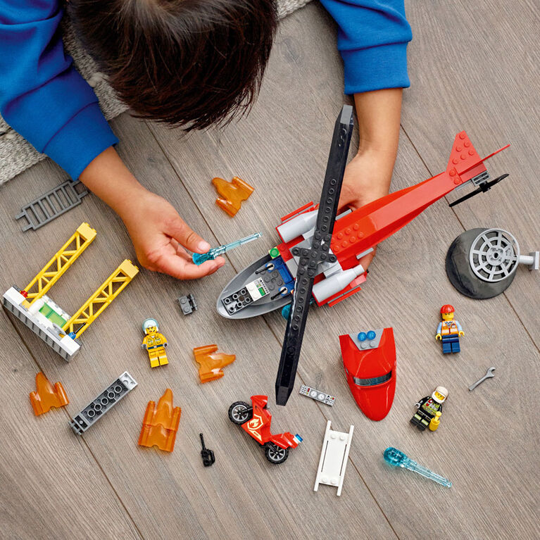 LEGO City Fire L'hélicoptère de secours des pompiers 60281 (212 pièces)
