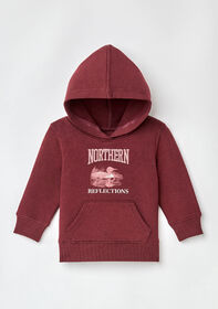 Northern Reflections Iconic Loon Chandail à capuchon Rouge