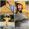 Vestes de Pluie Doublées en Polaire pour Enfants | Forêt Mentholée - 5T (5-6A)