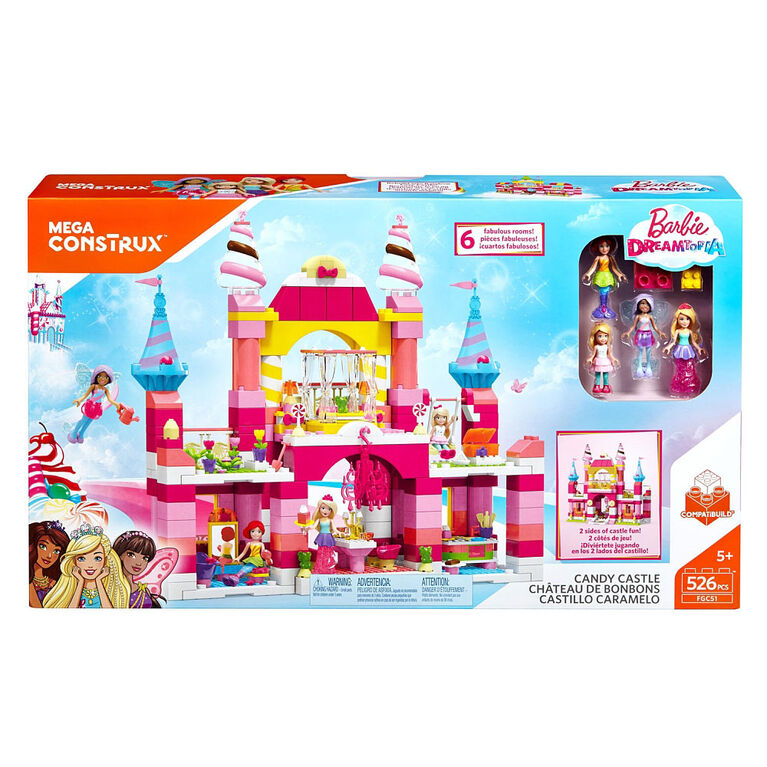 Mega Construx - Barbie - Dreamtopia - Coffret de jeu Château de bonbons