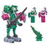 Power Ranger Dino Fury Ankylo Hammer Zord rose et Tiger Claw Zord vert, jouets avec système d'assemblage pour combiner Zord Link