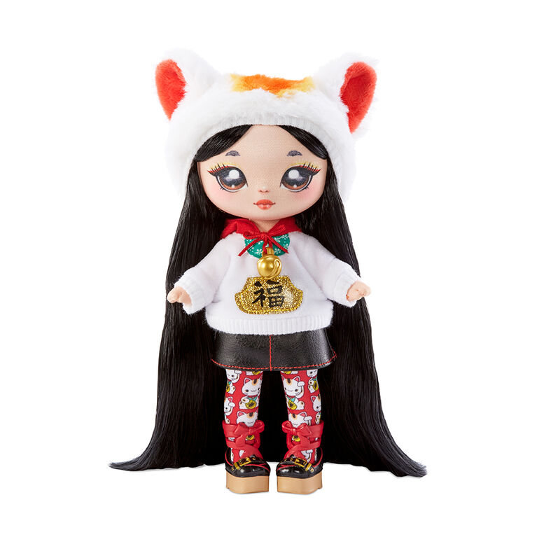 Na Na Na Surprise série Glam 2, Liling Luck : poupée-mannequin de 19 cm (7,5 po) patriote inspirée d'un chat