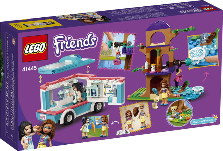 LEGO Friends L'ambulance de la clinique vétérinaire 41445 (304 pièces)