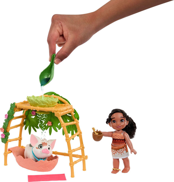 Disney Moana 2 Simea & Pua Bathtime Fun Playset, Fashion Doll & 10+ Accessories, Inspired by the Movie