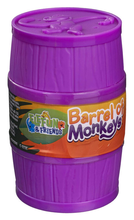 Hasbro Gaming - ELEFUN & FRIENDS - Jeu Barrel of Monkeys - les motifs peuvent varier