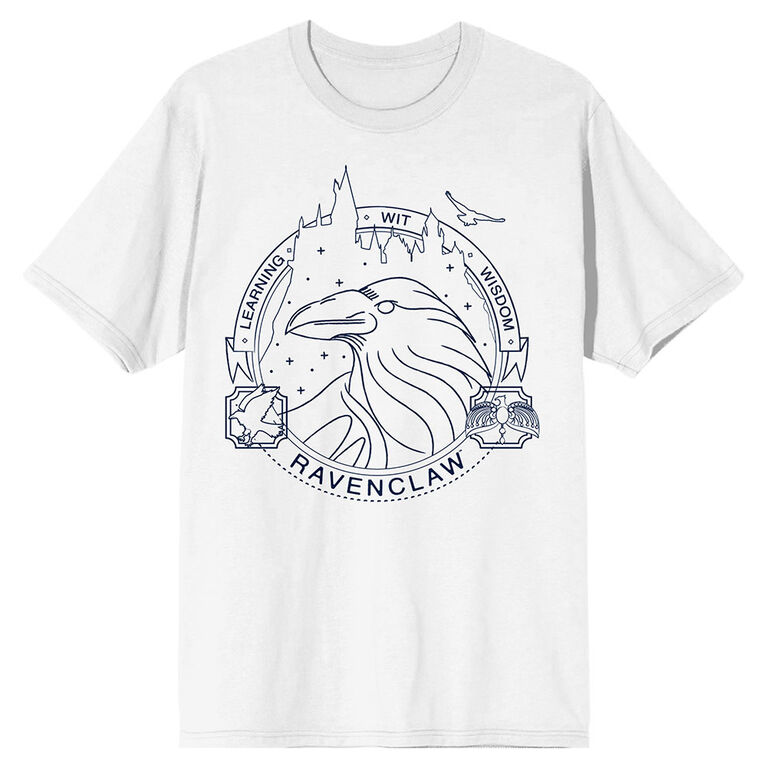 Harry Potter Hogwarts House Ravenclaw Blanc T-Shirt 