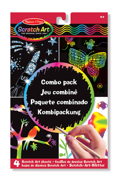 Melissa & Doug - Scratch Art Combo Pack - French Edition