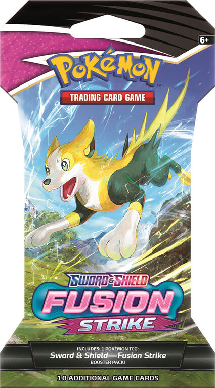 Pokemon Sword and Shield "Fusion Strike" Sleeved Booster