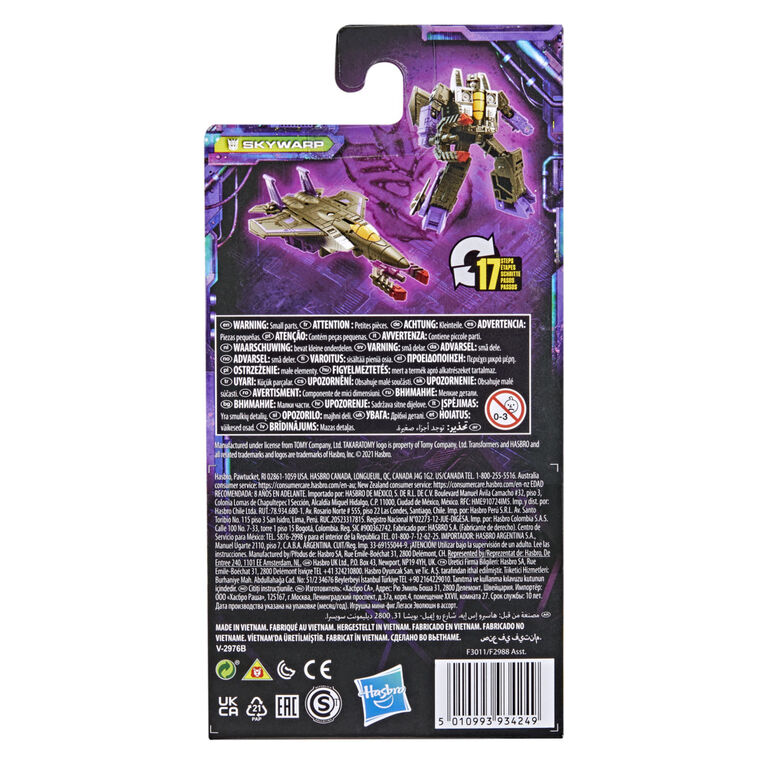 Transformers Toys Generations Legacy Core Skywarp Action Figure