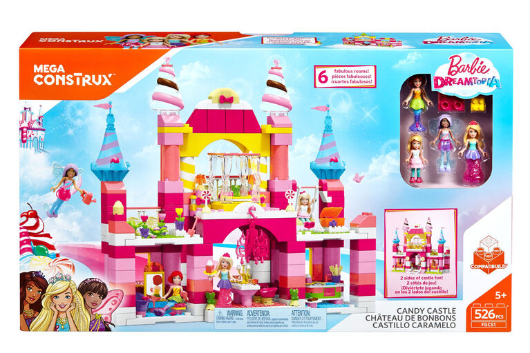 Mega Construx - Barbie - Dreamtopia - Coffret de jeu Château de bonbons