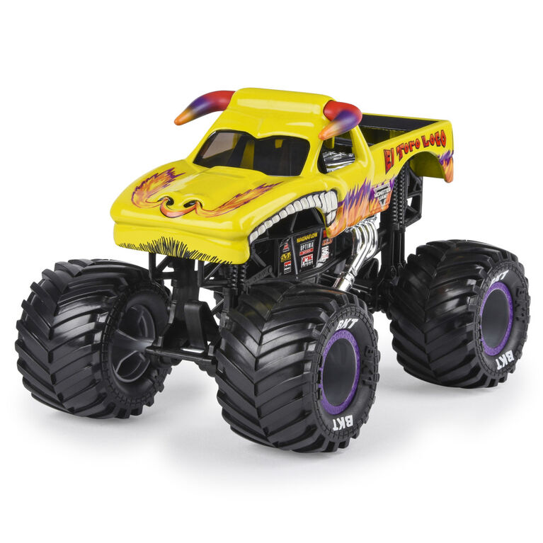 Monster Jam, Official El Toro Loco Monster Truck, Die-Cast Vehicle, 1:24 Scale