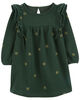 Robe en molleton à imprimé de papillon vert Carter's 12M