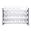 Toy Organizer with 20 Bins, Grey/White
