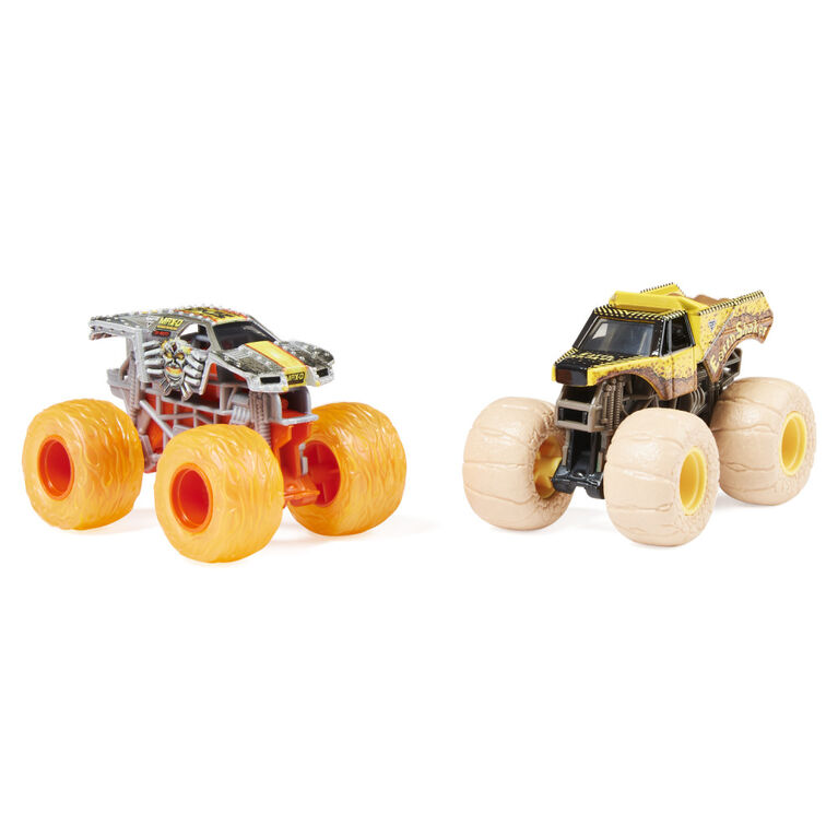 Monster Jam, Official EarthShaker Vs. Max-D Die-Cast Monster Trucks, 1:64 Scale