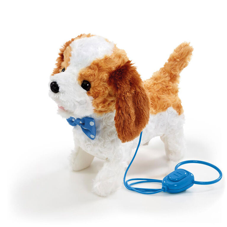 Pitter Patter Pets - Coffret Walk Along Puppy - Brun/Blanc - Notre exclusivité