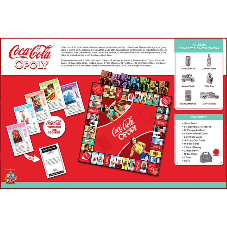 Masterpieces Puzzle Company Coca-Cola Opoly jeu de plateau - &Eacute;dition anglaise