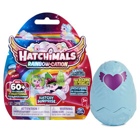 Hatchimals CollEGGtibles, Hatchy Surprise Rainbow-cation avec 1 petit enfant ou 2 bébés (les styles peuvent varier)