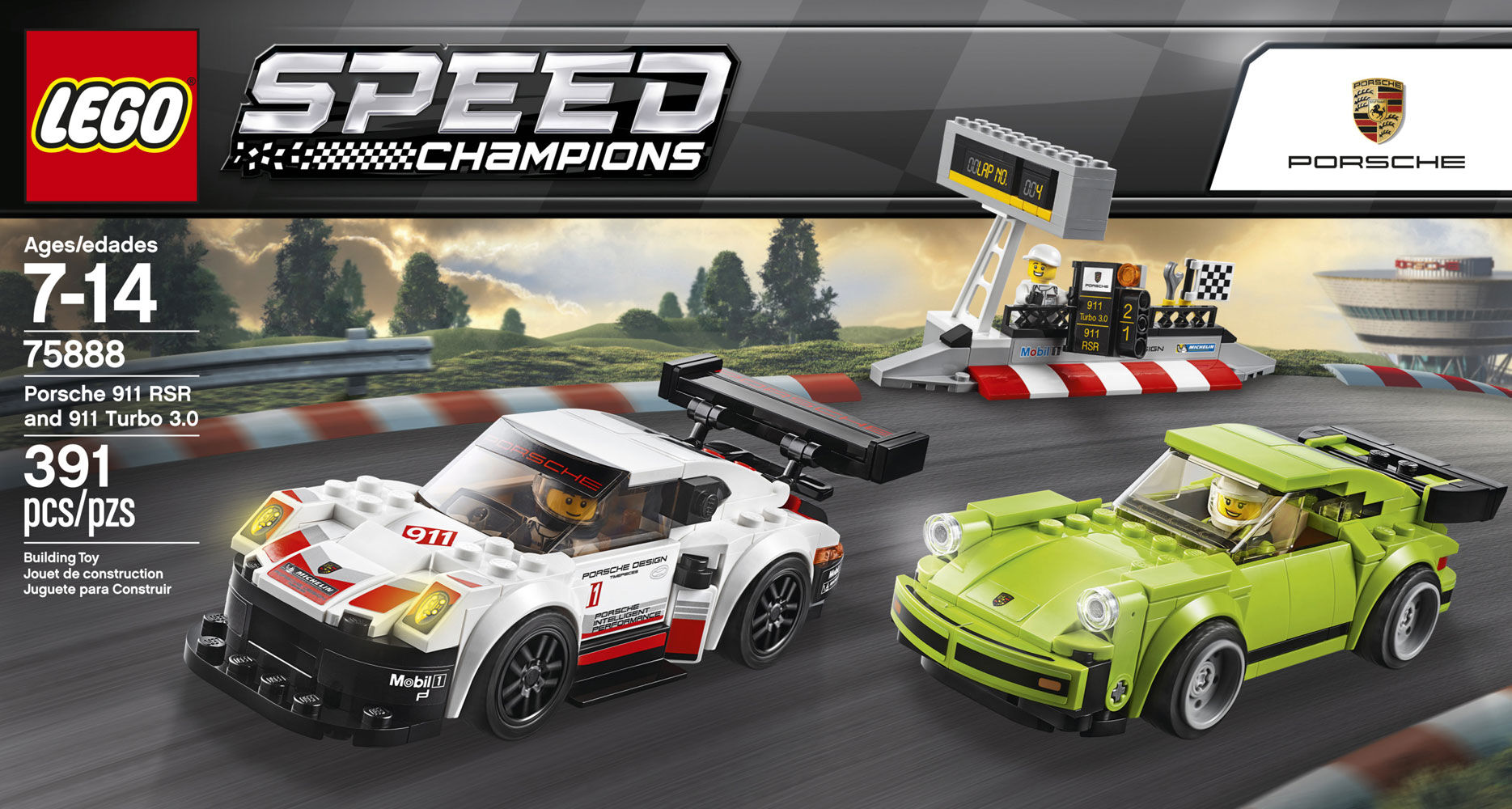 lego porsche 911 rsr & 911 turbo 3.0