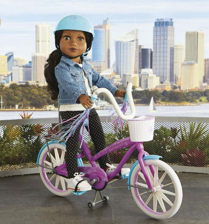 Journey Girls Doll Bike and Helmet Purple & blue Toys R Us Canada