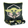 Ensemble de jeté et coussin 2 pièces Star Wars The Mandalorian