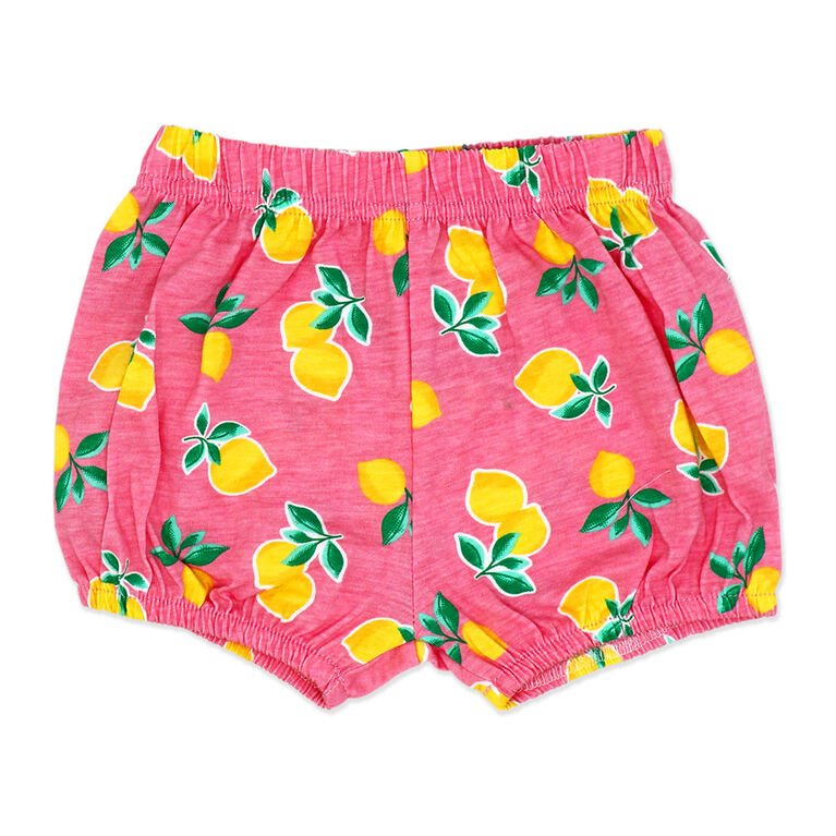 Sterling Baby 2 Piece Poplin Tiered Dress: Pink Lemon 6M