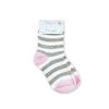 Chloe + Ethan - Toddler Socks, Grey Stripes