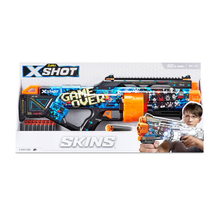 X-Shot Skins Last Stand Dart Blaster - Game Over (16 fléchettes) par ZURU
